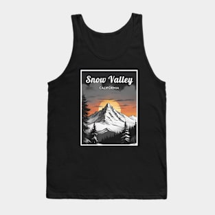 Snow Valley California USA ski Tank Top